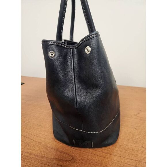 Coach Hamptons tote bag 7757 Black leather Tote - Picture 3 of 10